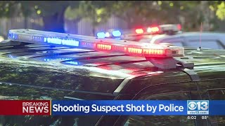 Modesto Shooting Suspect Shot By Police In Stockton [upl. by Evers634]