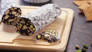 Italian Chocolate Salame Recipe  How Tasty Channel [upl. by Asiral62]