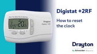 How to reset the clock on the Drayton Digistat 2RF [upl. by Nichy]