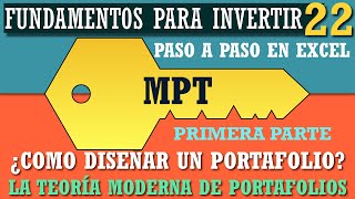 ¿Cómo diseñar un portafolio de inversión eficiente La teoría moderna de portafolios MPT en EXCEL [upl. by Amann]