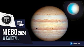 Przelot jasnej asteroidy pożegnanie komety i rzadka koniunkcja planet Niebo w kwietniu 2024 [upl. by Viridissa522]