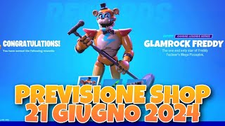 PREVISIONE SHOP 21 GIUGNO NEGOZIO OGGETTI DI OGGI 20 GIUGNO FORTNITE LEAKS DOMANI [upl. by Cynthia853]