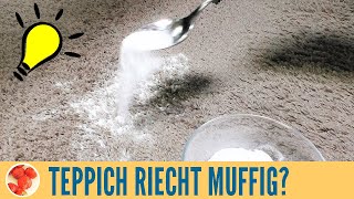 Genialer Trick Teppich riecht muffig Teppich einfach reinigen mit diesem Hausmittel [upl. by Moriyama572]