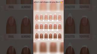 Different types of nail shapenailshape nailguide to nail shapesguide nails [upl. by Adnawyt]