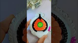 Diya 🪔 decoration ideas Diya painting for diwali diwali decoration shorts trending [upl. by Chill90]