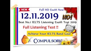 IELTS LISTENING PRACTICE TEST 2019 WITH ANSWERS  12112019 [upl. by Andee]