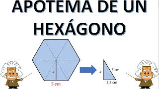 APOTEMA DE UN HEXÁGONO SUPER FÁCIL 😃😃 poligono hexagon hexagone teoremadepitagoras geometria [upl. by Fortunato]