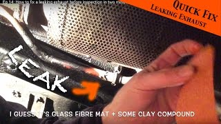 How to fix a leaking exhaust two minutes before inspection  JEEP Wrangler YJ  Ep 14 [upl. by Yerocaj]