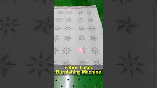 CO2 Laser Burnishing for Fabrics HighSpeed Custom Patterns Beautiful Effectslasermarkingmachine [upl. by Adora546]