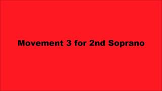 Gloria  3rd Movement for 2nd Soprano [upl. by Juni544]