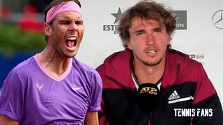 Alexander Zverev quotTo beat Nadal on clay in Spainquot  Madrid 2021 HD [upl. by Idok259]