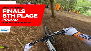 GoPro Amaury Pierron is Back 5th Place in Poland  24 UCI Downhill MTB World Cup [upl. by Itra514]