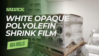 Virtual Product Inspection at Salvex  White Opaque Polyolefin Shrink Film [upl. by Hassi343]