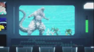 Snow Godzilla ユキノゴジラ Shinkalion the movie clip 2 [upl. by Ecnerat398]