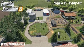 Save Game  Animals on Felsbrunn  Farming Simulator 19 [upl. by Gahan]