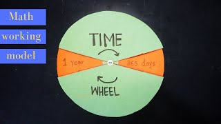 Maths working model  Time wheel tlm  time working model  maths project ideas  maths project work [upl. by Tarrsus]