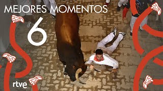 MEJORES MOMENTOS del sexto encierro de San Fermín 2022  Toros de Jandilla [upl. by Oswald]