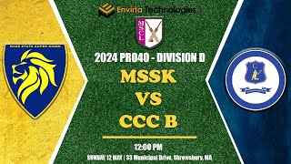 MSCL Pro40 2024 MSSK vs Commonwealth B  Sunday May 12th 2024 Shrewsbury [upl. by Arun]