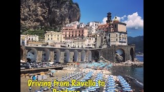 Driving from Ravello to Positano [upl. by Oijres]