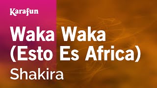 Waka Waka Esto es Africa  Shakira  Versión Karaoke  KaraFun [upl. by Abagael]