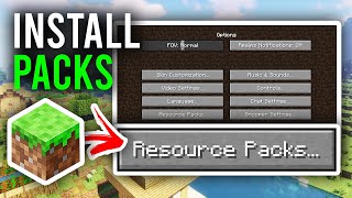 How To Install Texture Packs For Minecraft Java  Full Guide [upl. by Helsa191]