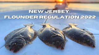 New Jersey Flounder Regulation 2022 [upl. by Aibat]