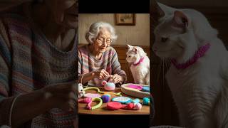 Granny made colourful crochet crochets for cat🐾🎉 cat catlover catshorts catvideos meow shorts [upl. by Rafaelle833]