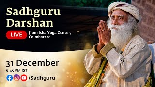 Sadhguru Darshan on New Years Eve – Live on 31 Dec  645 PM IST [upl. by Nyrahtak94]