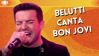 Belutti da dupla Marcos e Belutti cantou Bon Jovi no Faustão quotImpressionantequot [upl. by Elumas]