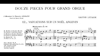 Litaize Variations sur un Noël Angevin [upl. by Matteo]