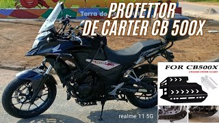 Protetor de Cárter CB 500X [upl. by Aihsekram494]