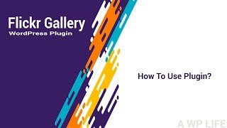 Flickr Gallery WordPress Plugin  How to use plugin [upl. by Annerahs914]