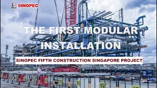 The first modular installation of Sinopec fifth construction singapore project [upl. by Edik]