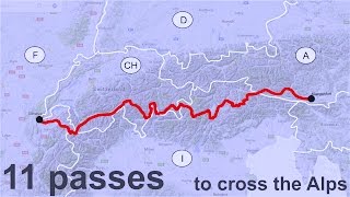 11 Passes to cross the Alps [upl. by Davidde]