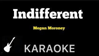 Megan Moroney  Indifferent  Karaoke Guitar Instrumental [upl. by Sudnak]