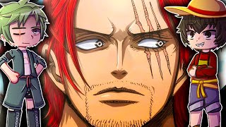 Straw Hats Reaction To Shanks  One Piece  Gacha Club [upl. by Asert547]