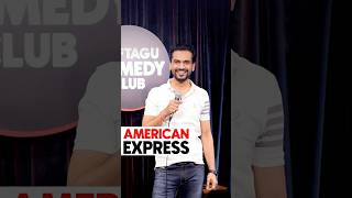 American Express By Vikas Kush Sharma  Crowd Work Standup Comedy shorts crowdworkcomedy [upl. by Calabresi]