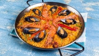 Paella Mixta Receta Arroz Brillante [upl. by Arahs431]