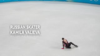 Russian skater Kamila Valieva finishes fourth [upl. by Byler]