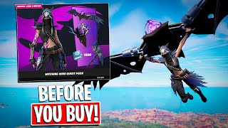 NEW Witching Wing Quest Pack  SCAM Glider Before You Buy Fortnite Battle Royale [upl. by Nodlew816]