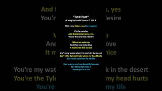 Daniel Caesar ft HER  Best Part Karaoke Duet Version duetkaraoke singalongwithme [upl. by Okorih375]