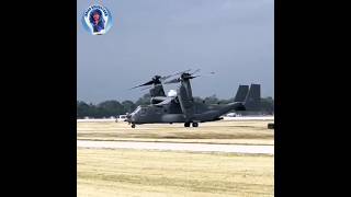 Bell Boeing V 22 Osprey Aircraft takeoff [upl. by Akeylah539]