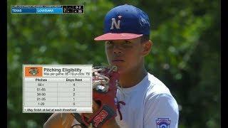 LLWS 2019 Texas vs Louisiana  Southwest Regional Championship [upl. by Nna]