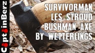 Survivorman Les Stroud Bushman Axe by Wetterlings Review [upl. by Eiffub]