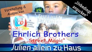 AUSPACKEN Ehrlich Brothers quotStreet Magicquot Zauberkasten JulienAlleinZuHaus [upl. by Niwre994]