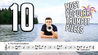 TOP 10 MOST POPULAR TRUMPET SONGS with Sheet Music  Notes [upl. by Bronson]