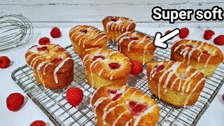 How To Make Raspberry Lemon Drizzle Friands  Recipes At A Glance [upl. by Arda285]