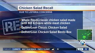 Ready to eat chicken salad products recalled [upl. by Cacilie]