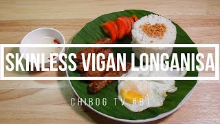 Homemade Skinless Vigan Longganisa  How to Make  Chibog TV 61 [upl. by Einial563]