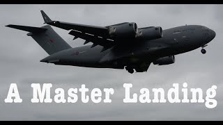 Watch a Boeing C17 Globemaster Landing at Brize Norton [upl. by Tyra811]